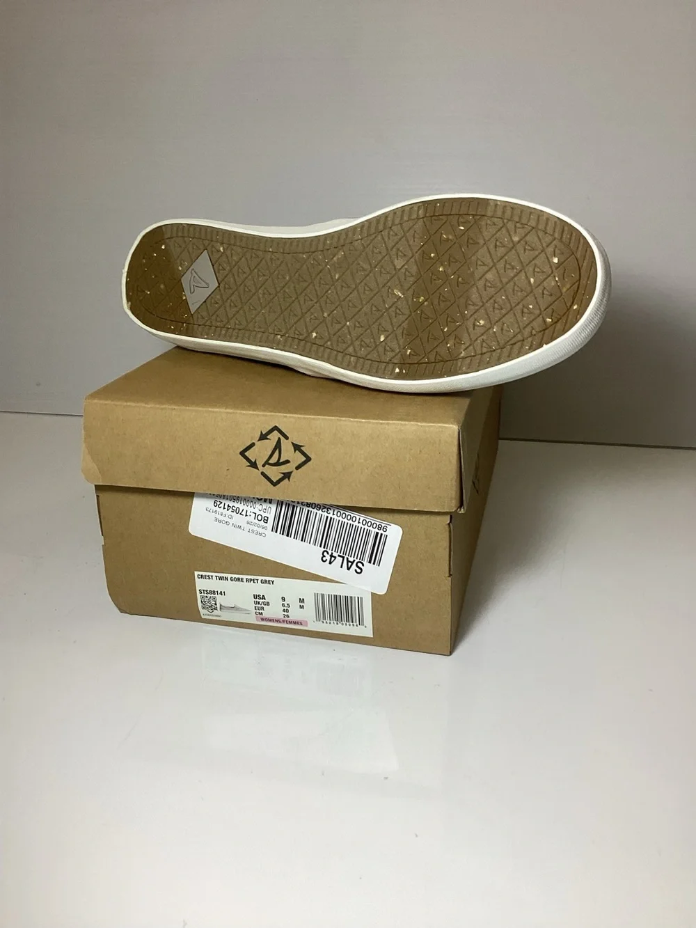 Sperry Light Gray Slip-On Casual Loafer